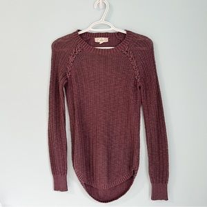 Pink Republic Purple Woven Sweater (XS)